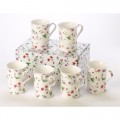 Heath McCabe Sweet Pea Chintz Mug Set